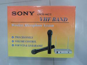 Microfono Sony Inahlambrico De 2 Microfonos Lwm-662