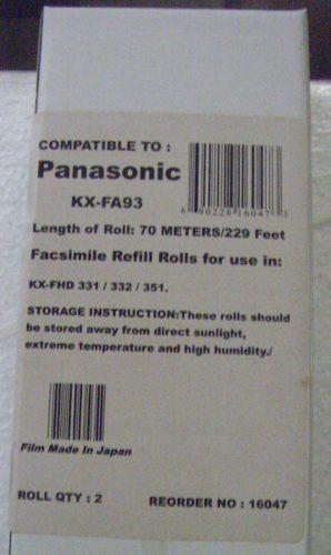 Pelicula Filmica Generica A 93 Para Fax Panasonic Dos Rollos