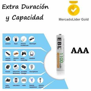 Pila | Bateria Recargable Aaa Ebl | Extra Duracion/capacidad