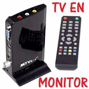 Receptor Externo Sintonizador Tv Monitor Convertidor Rca Vga
