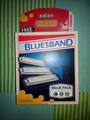 Set Harmonicas Hohner Bluesband Enthusiast