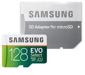 Memoria Micro Sd Samsung 128gb Evo Select 80mb/s Class 10