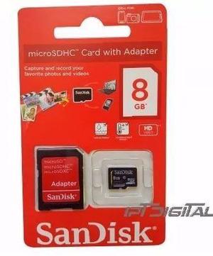 Memoria Sandisk 8 Gb Micro Sd Originales Original Selladas