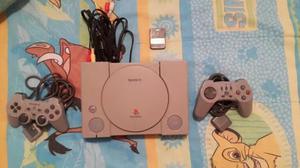 Playstation 1 Original 2 Controles 2 Juegos Buen Estado