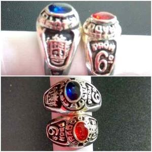 Anillos De Graduacion 6to Grado Plata Laminados Dkgraduacion