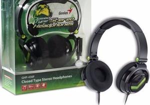 Audífonos Genius Ghp - 430f Stereo (negro Con Verde)