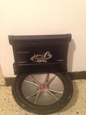 Bajo Kicker 12 Y Planta Monoblock 