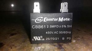 Capacitor 2,5 Mfd +- 5% 450v 50/60 Hz Confor Matic Al Mayor