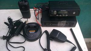 Combo Radio Movil Radio Portatil Fuente De Poder Cargador Pt