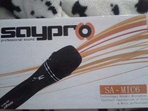 Microfono Profesional Alambrico Saypro Sa-mic6 Con Cable