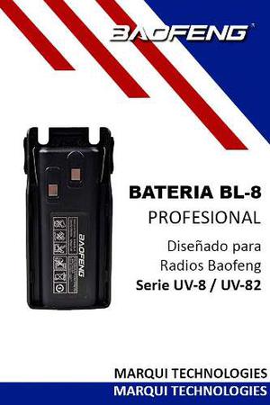 Pilas Recargables Para Radios Baofeng Serie Uv-8 / Uv-82