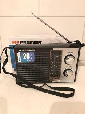 Radio Portatil Premier 5 Bandas Fm Am Tv Con Garantia Oferta