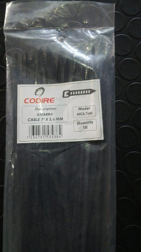 Tirrap Amarra Cable 7´´x 3.6mm 100 Und