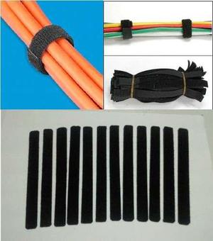 Tirrap Tirraje Kit 6 Cinta Cierre Magico Velcro Amarra Cable