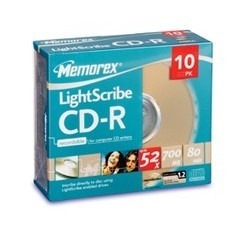 Cd - R Virgen Memorex Light Scribe Con Caratula Plastica