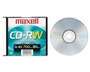 Cd - Rw Maxell - Imation 700 Mb 80 Min Con Caratula