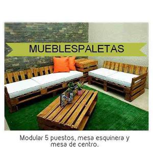 Muebles De Paletas Con Bases Acolchadas