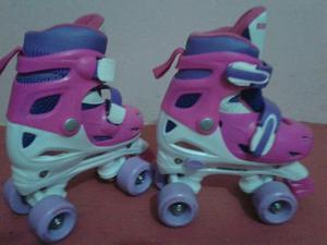 Patines 4 Ruedas Tipo Soy Luna Con Casco