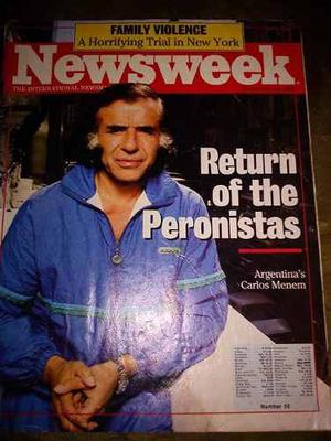 Revista Newsweek # 50 Diciembre 12 De  Carlos Menem