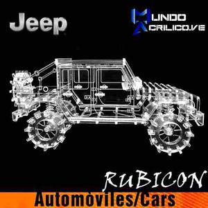 Escala 1:20 Jeep Rubicon Wrangler Acrilico Rustico 4x4 4wd