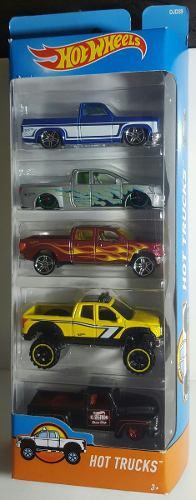 Hotwheels Pick Up Paquete De 5 Piezas