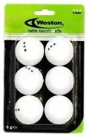 Pelotas De Ping Pong Weston Paquete X 6 Unidades