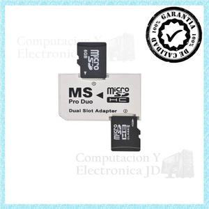 Adaptador Micro Sd A Memory Stick Pro Duo Ms Psp Camaras