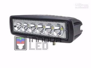 Faro 6 Led 6 Pulgadas 18w Una Linea