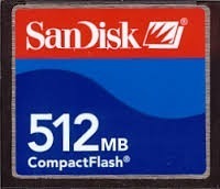 Memoria Compact Flash 512 Mb