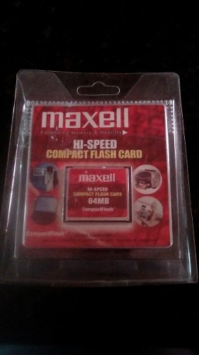 Memoria Compact Flash Maxell De 64mb