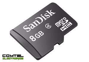 Memoria Sandisk Micro Sd 8gb + 1 Adp Clase 4 Sdhc
