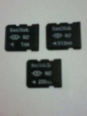 Memoria Sandisk Ms De 1gb, 512mb Y 256mb (usadas)