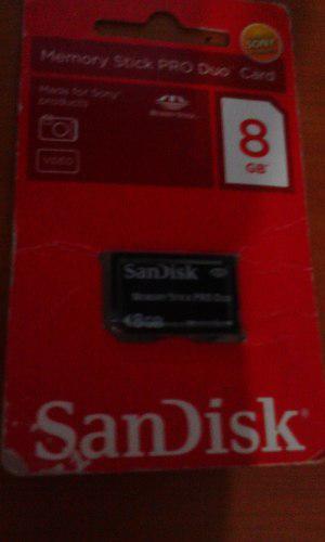 Memoria Sandisk Pro Duo Card Para Camara De 8gb bs