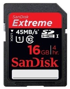 Memoria Sandisk Sd 16 Gb Class 10 Extreme / La Más Rápida!