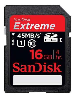 Memoria Sd Sandisk 16gb Extreme Original Sellada Super Rapid