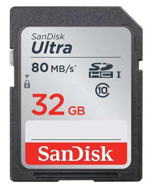 Memoria Sd Sandisk Ultra 32gb Clase mb/s + Envío