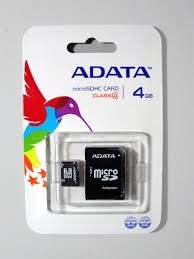 Memorias Microsd 4 Gb Adata Con Adaptador Originales