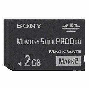 Memory Stick Pro Duo 2gb Sony Camaras + Adaptador