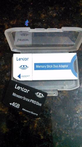 Memory Stick Pro Duo 4gb Lexar Original Con Adaptador