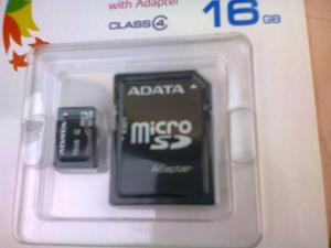 Micro Sd 16 Gb Clase 4 Adata Nueva