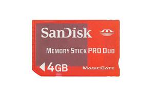 Tarjeta Memoria Memory Stick Pro Duo 4gb Sony Psp Camaras