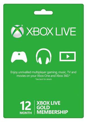 Xbox Live Gold 12 Meses Codigo Global Multiregion