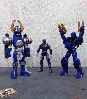 Colección De Figuras Blue Ranger Power Rangers Bandai