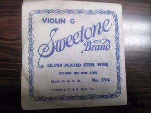 Cuerdas Para Violin Sweetone Brand G