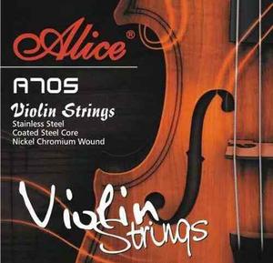 Juego De Cuerdas Para Violin Alice A705 - Todas Las Medidas