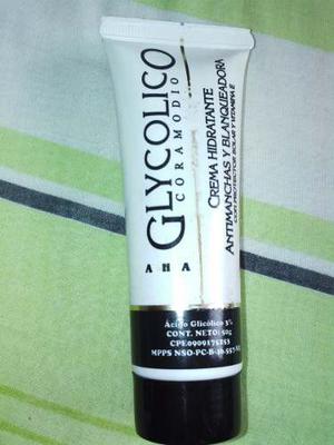 Crema Hidratante Antimanchas Blanqueadora Glycolico