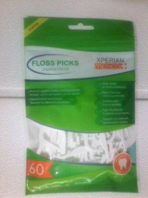 Floss Picks Hilo Dental Importado 60 Unidades