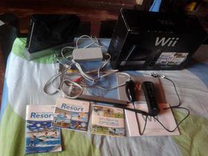 Nintendo Wii | Control + Nunchuk + 2cds De Juegos + Guitarra