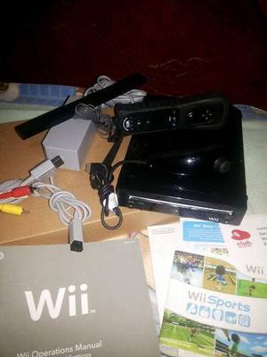 Nintendo Wii Edicion Especial Negro Como Nuevo