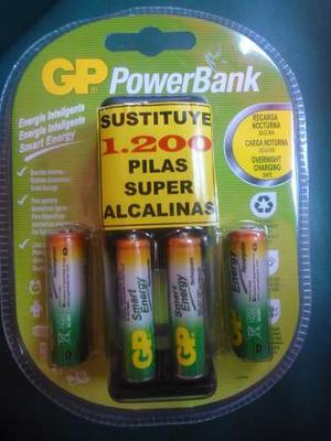 Pila Bateria Recargable Gp Con Cargador